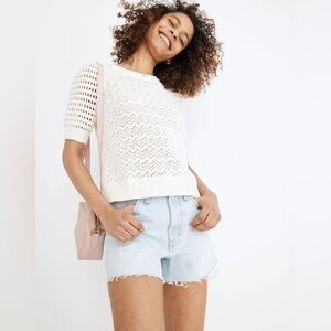 MADEWELL Atwater Crochet Sweater Tee